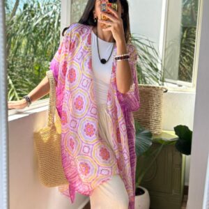 Kimono estampado tie dye
