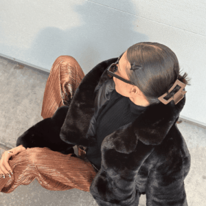 Saco negro peluche