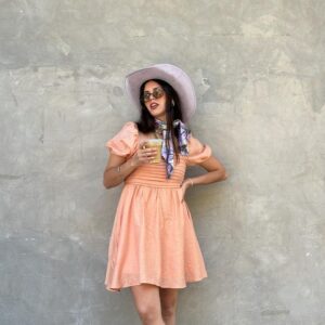 Vestido Corto Coral