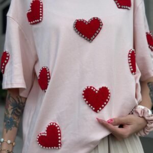 T-shirt Red Hearts