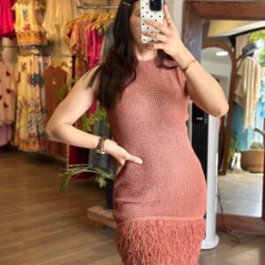 Vestido Tejido Rosa