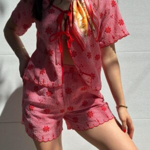 Short Rojo Floral