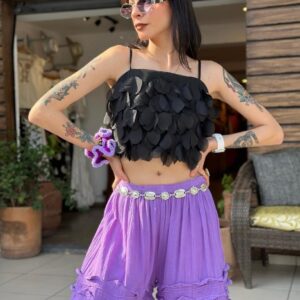 Top Petalos Noir