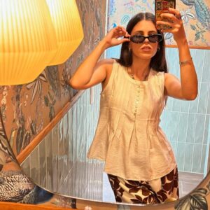 Blusa Beige Botones