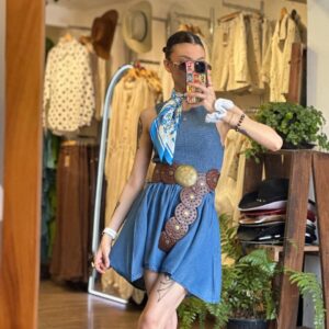 Vestido Tipo Mezclilla