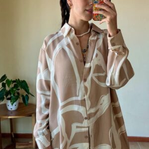 Camisa Cadenas Beige