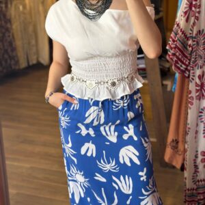 Blusa Fruncida Blanca