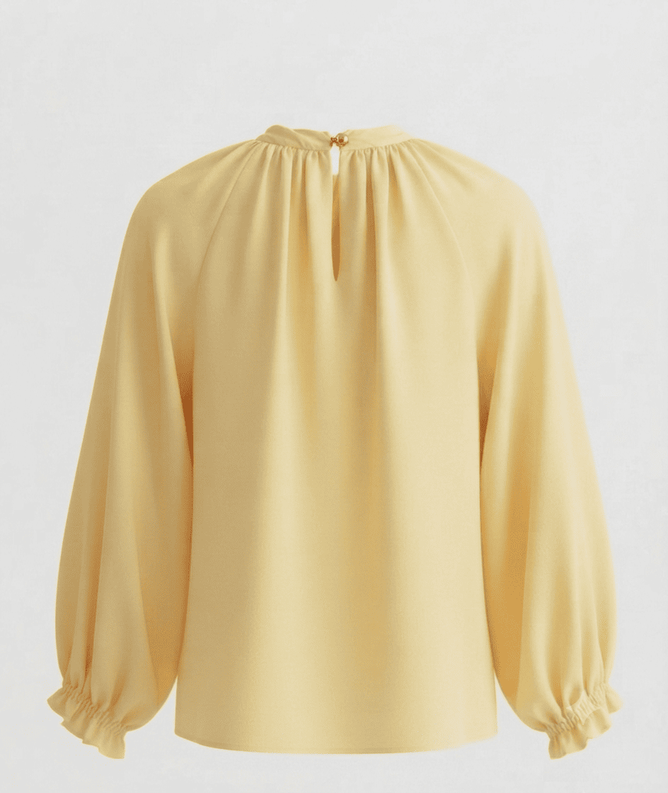 Blusa de Chifon Amarilla - Imagen 2