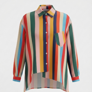 Camisa Rayas Colores Asimetrica