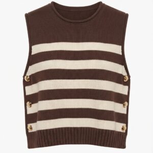 Blusa Rayas Botones
