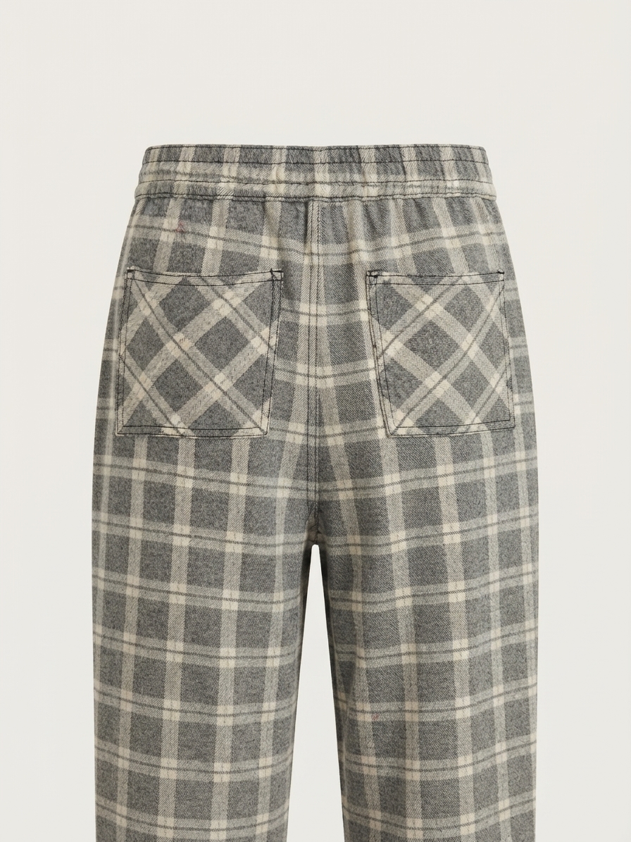 Pantalon Cuadros Negro Y Blanco - Imagen 3