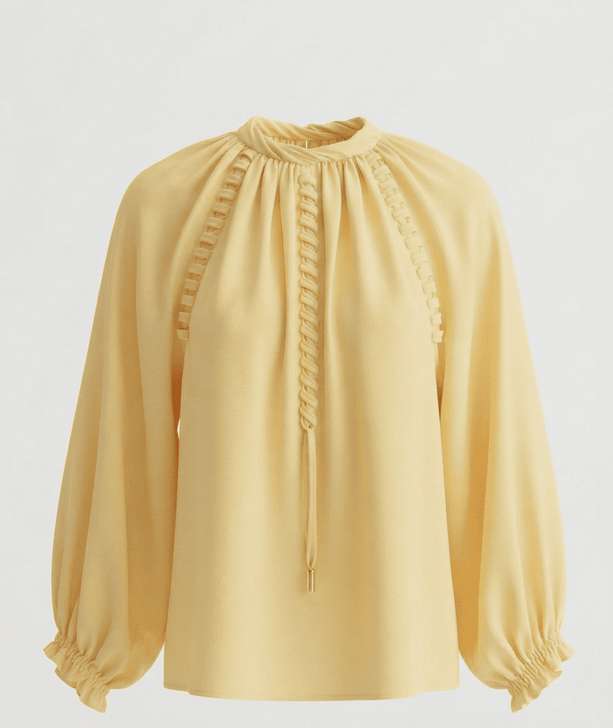 Blusa de Chifon Amarilla