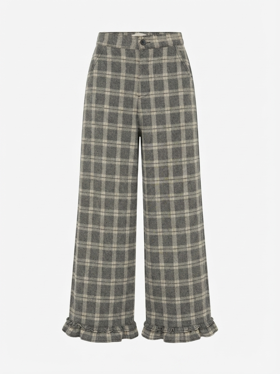 Pantalon Cuadros Negro Y Blanco