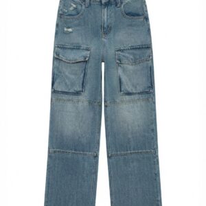 Jeans Cargo Mezclilla
