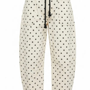 Jeans Barrel Polka Dots Cream