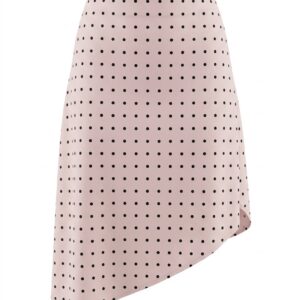 Falda Satin Asimetrica Polka